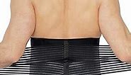 NeoTech Care Neoprene Back Brace for Optimal Support and Pain Relief - Adjustable Compression Belt for Lumbar Stability - Comfortable and Breathable Lower Back Support (Black, Size S)