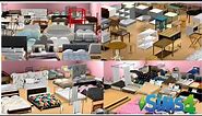 [400+] BEDROOM ESSENTIALS | BEDS, PILLOWS, BLANKET, SIDE TABLES, DRESSER | CC FOLDER || SIMS 4