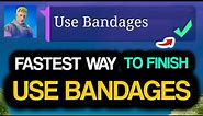 Use BANDAGES! Fastest Way to Use Bandages in Fortnite!