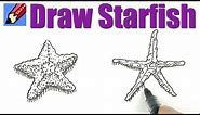 How to draw Starfish Real Easy