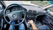 2000 BMW 5 E39 [2.5 525D 163HP] |0-100 | POV Test Drive #1338 Joe Black