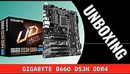 GIGABYTE B660 DS3H DDR4 🎯 Motherboard Unboxing and Overview