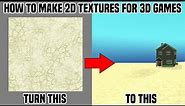 How To Make 2D Textures for 3D Games: Sand
