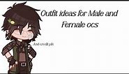 ※ Outfit ideas for Male and Female ocs ※ Gacha Club // Lazy Thumbnail