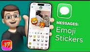 Use Emoji Like Never Before with new Emoji Stickers in iMessage on iOS 17