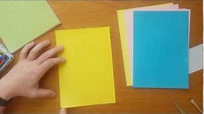 How to make square paper from an A4 sheet for your origami projects
