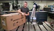 Universal Robots UR10e Unboxing, Setup, Mounting, Power On