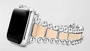 LAGOS Smart Caviar Two-Tone Stainless Steel and 18k Rose Gold Apple Watch Bracelet, 42mm-49mm