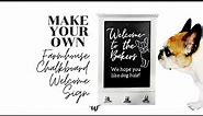 How to Make a DIY Home Farmhouse Chalkboard Sign