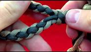 Paracordist How to Make a Four Strand Round Braid Loop - w/ 4 strands out