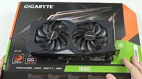 Gigabyte Windforce GTX 1660 OC Unboxing and Test! (Non ti 220 USD version)