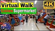 Walk Inside Coles Supermarket | 4K Tour | Visit Sydney Australia | Virtual Travel