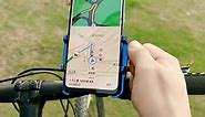 Bike Phone Mount Motorcycle Phone Holder Aluminum Motorcycle Phone Mount Handlebar Adjustable for iPhone Smart Phones(Blue)
