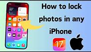 How to Lock iPhone Gallery App | Lock iPhone Gallery | 2024