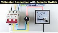 Learn to do Voltmeter Connection with 2 Position Selector Switch @TheElectricalGuy