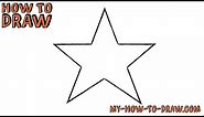 How to draw a Star *SUPER EASY* - Easy step-by-step drawing tutorial