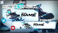 How To Make A FREE Fortnite Youtube Banner + Twitter Header Without Photoshop! (Pixlr Tutorial)