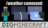 How to use the /weather command in Minecraft