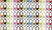 NSBELL 100PCS Lanyard Swivel Snap Hooks Heavy Duty Metal Lobster Claw Clasps for Backpack Charms, Zipper Pulls, Beads Projects, Colorful Little Clip
