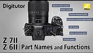 Z 7II/Z 6II - Names and Functions of Camera Parts | Nikon Z Series | Digitutor