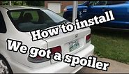 Honda Civic | How to install a spoiler