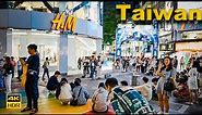 Taipei Taiwan Walking Tour - Ximen Shopping District | 4K HDR
