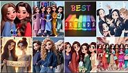 😍👌 30+ new friends cartoon dp 2024 | sisters dp for whatsapp | 4 best friends dp | friends group dp