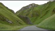 Driving through Winnats Pass, Peak District