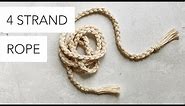 How to Braid a 4 Strand Rope