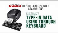 GoDex RT700i Barcode Printer - GoLabel Standalone Barcode Label Printer Using USB Keyboard