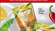 Elevate Your Snack Brand with Our Banana Chips Packaging Design Templates