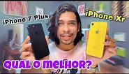 iPhone 7 Plus VS iPhone Xr - Comparativo / QUAL O MELHOR EM 2021📲