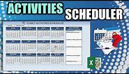 Learn How To Create This Yearly Activity Scheduler In Excel [FREE Download Inside]