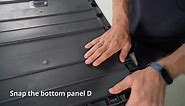 Patiowell 100 Gal. Outdoor Storage Plastic Resin Deck Box in Black PASB100R0