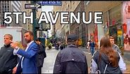 NEW YORK CITY FIFTH AVENUE - Full Walking Tour 2023