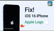 iPhone Stuck on Apple Logo/Bootloop on iOS 16 / iOS 17? Here is the Fix!! 2023