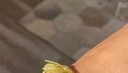 Vintage Fringe Gold Bracelet, Italian