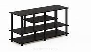 Furinno JAYA 48 in. Espresso Particle Board TV Stand Fits TVs Up to 50 in. with Cable Management 15119EXBKBR