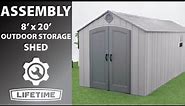 Lifetime 8' x 20' Outdoor Storage Shed | Lifetime Assembly Video