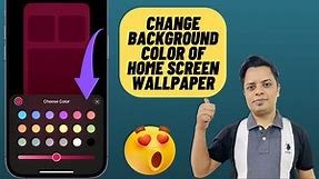 How to Change the Background Color of iPhone Home Screen Wallpaper (2024)