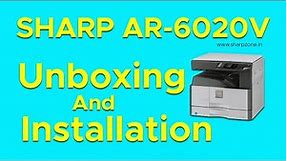 Who to install Sharp AR-6020V and AR 6020D Series