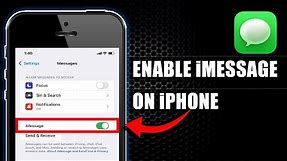 How to Turn on iMessage on iPhone XR | How to Turn on iMessage