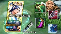 BEST NEW ZILONG BUILD 2023! FAREWELL SCARLET PHANTOM -MLBB