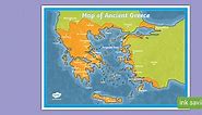 Map of Ancient Greece Display Poster