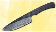 Chef Knife Butcher Knife Hand Forged Hammered Damascus Steel Blank Blade Kitchen Knife Drop Point