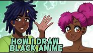 [Tutorial] How to Draw Black Anime People - Part 1