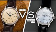 Two Of The BEST Affordable Mechanical Dress Watches - Orient Bambino vs. Seiko Cocktail Time