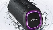 LG XG5QBK.DUSALLK Go Portable Bluetooth Speaker - LED Lighting and up to 18-Hour Battery, Black