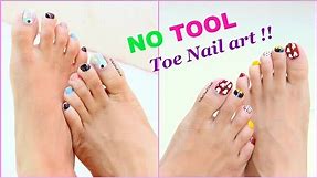 2 Easy and Quick Toe Nail Art designs tutorial