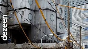 Demolition footage of the Nakagin Capsule Tower in Tokyo | Dezeen